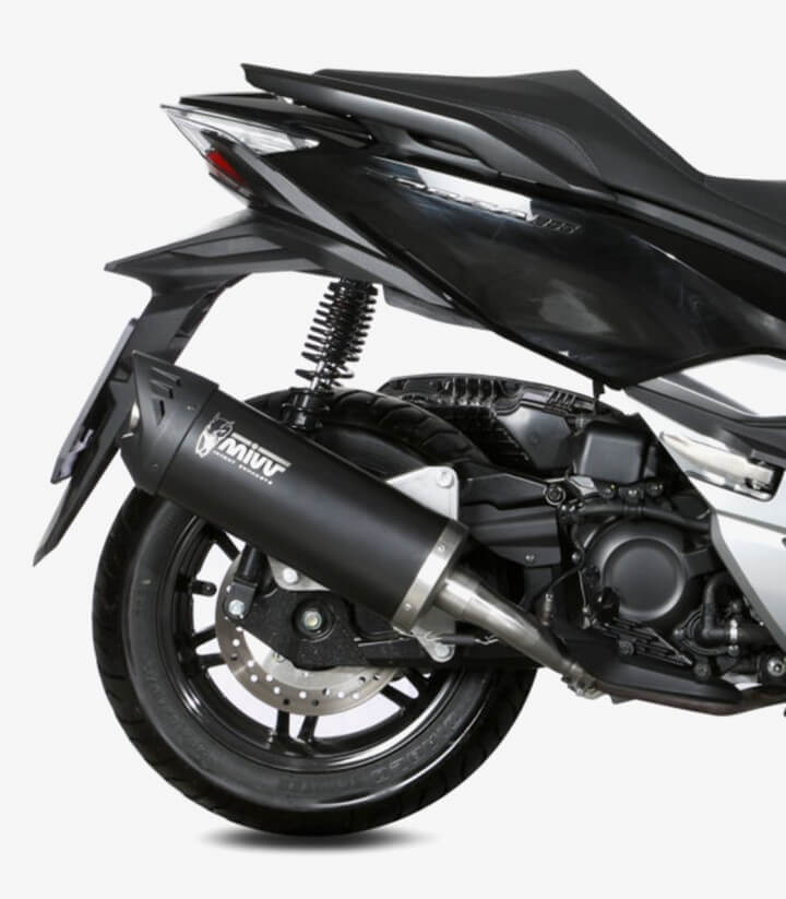 Escape MIVV Mover Barnizado Negro para Honda Forza 300 (18-21) MV.HO.0002.LV
