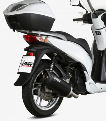 MIVV Mover Auspuff Schwarz lackiert für Honda SH 125/150, SH 150I/SH125I (13-16) MV.HO.0003.LV