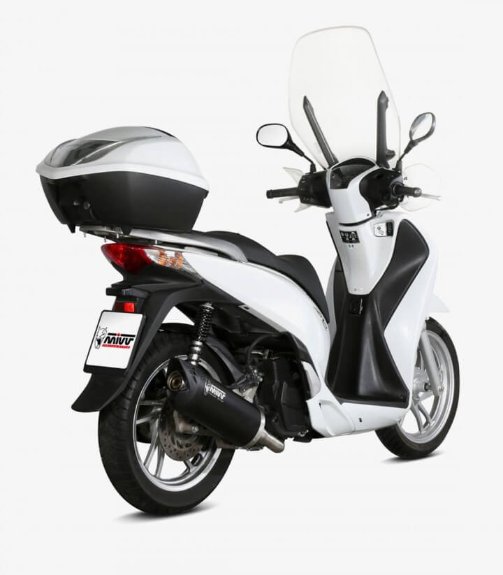 MIVV Mover Auspuff Schwarz lackiert für Honda SH 125/150, SH 150I/SH125I (13-16) MV.HO.0003.LV