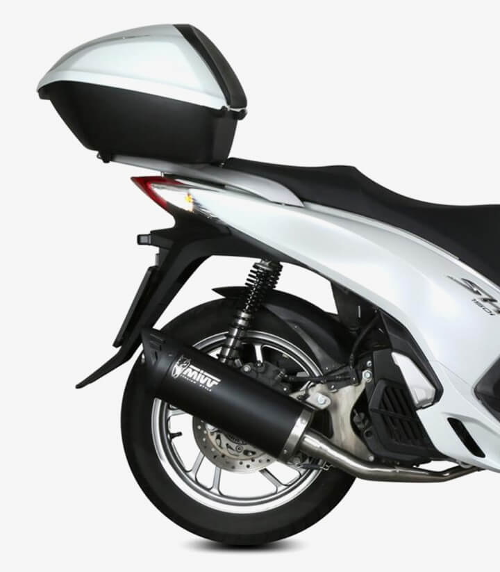 MIVV Mover Exhaust Black Lacquered for Honda SH / SHI 125/150 (13-16) MV.HO.0003.LV