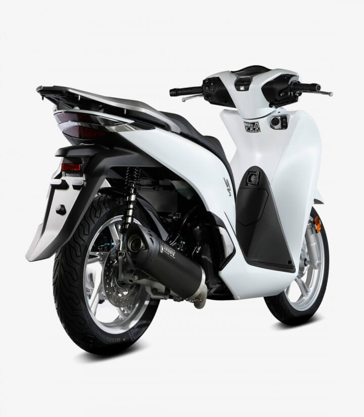 MIVV Mover Auspuff Schwarz lackiert für Honda SH 125/150 (20-24) MV.HO.0007.LV
