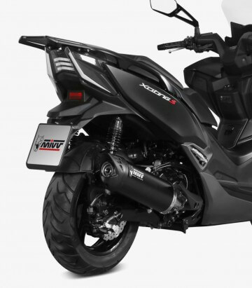 MIVV Mover Auspuff Schwarz lackiert für Kymco Xciting 400I (19-21) MV.KY.0001.LV