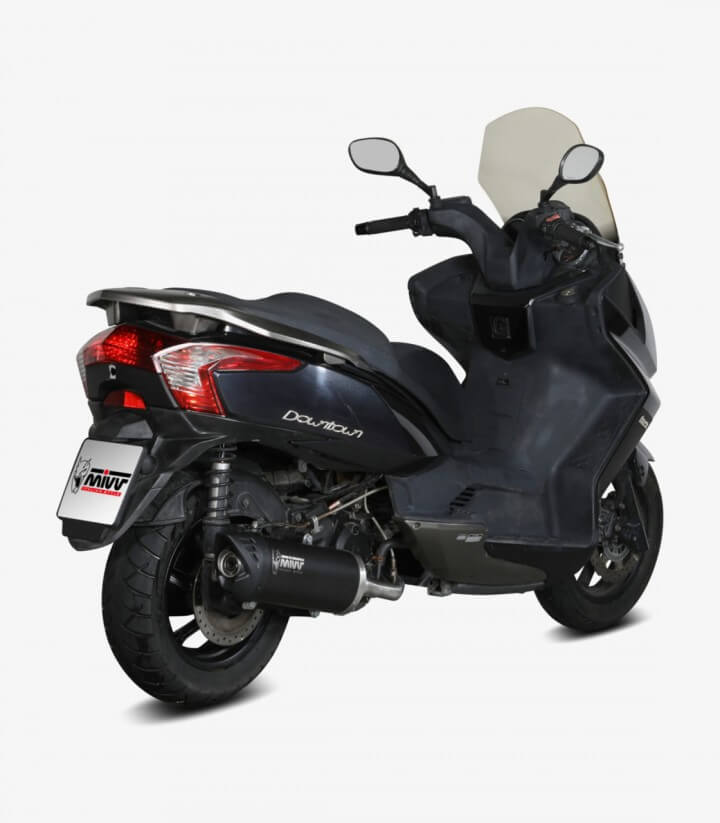 MIVV Mover Auspuff Schwarz lackiert für Kymco Downtown 125I ABS (09-16) MV.KY.0002.LV