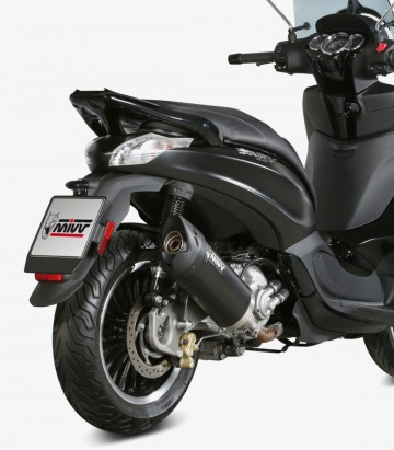 Escape MIVV Mover Barnizado Negro para Piaggio Beverly 300 (10-21) MV.PG.0001.LV
