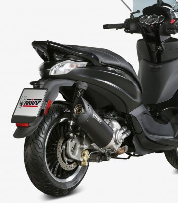 Escape MIVV Mover Barnizado Negro para Piaggio Beverly 300 (10-21) MV.PG.0001.LV