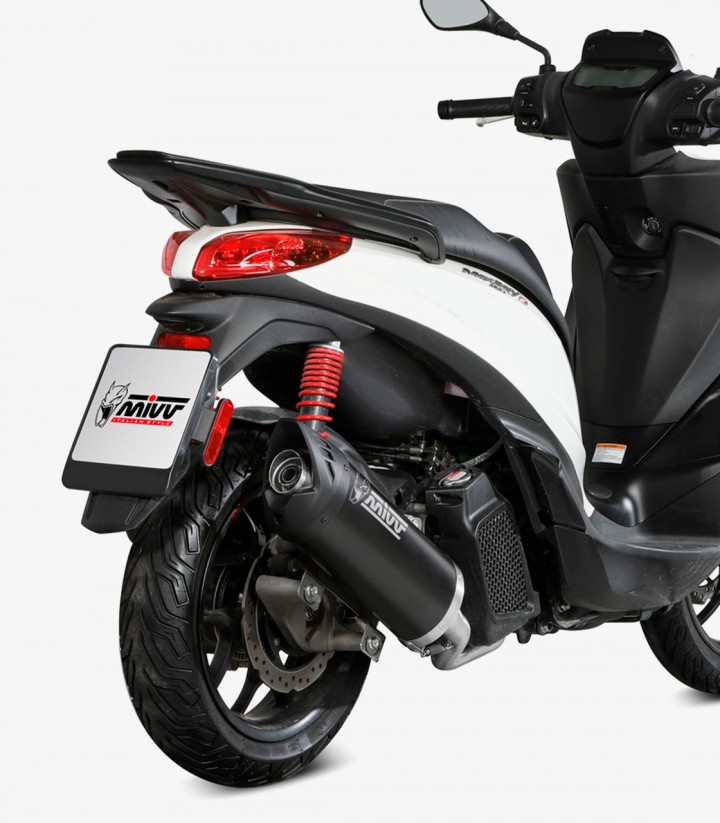 Escape MIVV Mover Barnizado Negro para Piaggio Medley 125/150 S (21-24) MV.PG.0010.LV