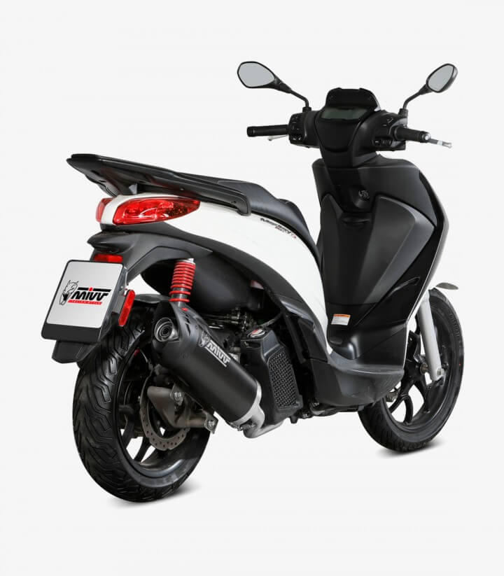 MIVV Mover Auspuff Schwarz lackiert für Piaggio Medley 125/150 S (21-24) MV.PG.0010.LV