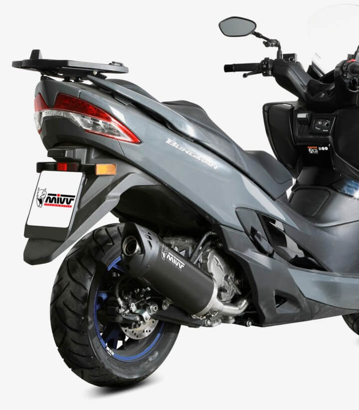 Escape MIVV Mover Barnizado Negro para Suzuki Burgman 400 (22-24) MV.SU.0002.LV