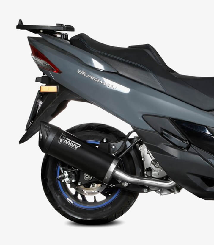 Escape MIVV Mover Barnizado Negro para Suzuki Burgman 400 (22-24) MV.SU.0002.LV