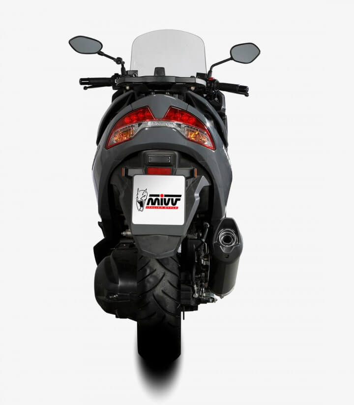 MIVV Mover Auspuff Schwarz lackiert für Suzuki Burgman 400 (22-24) MV.SU.0002.LV