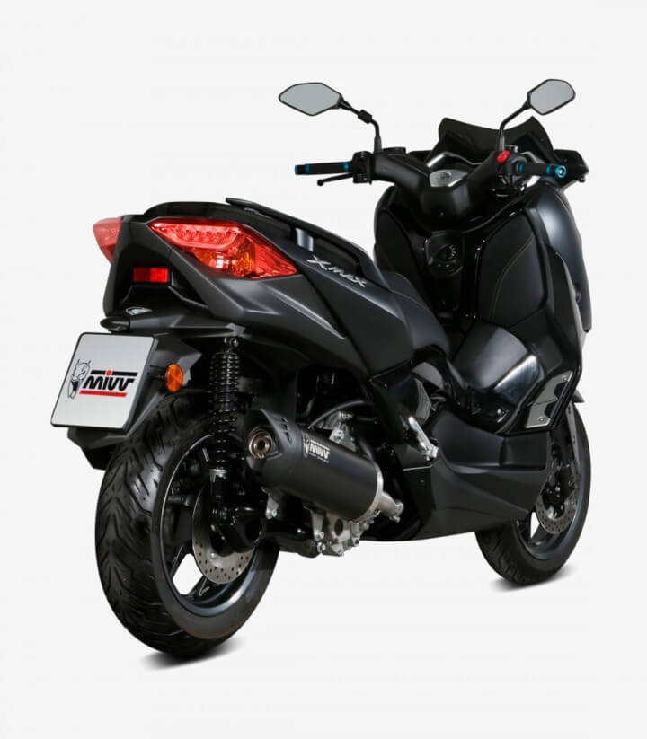 MIVV Mover Auspuff Schwarz lackiert für Yamaha XMAX 300 (17-20) MV.YA.0001.LV