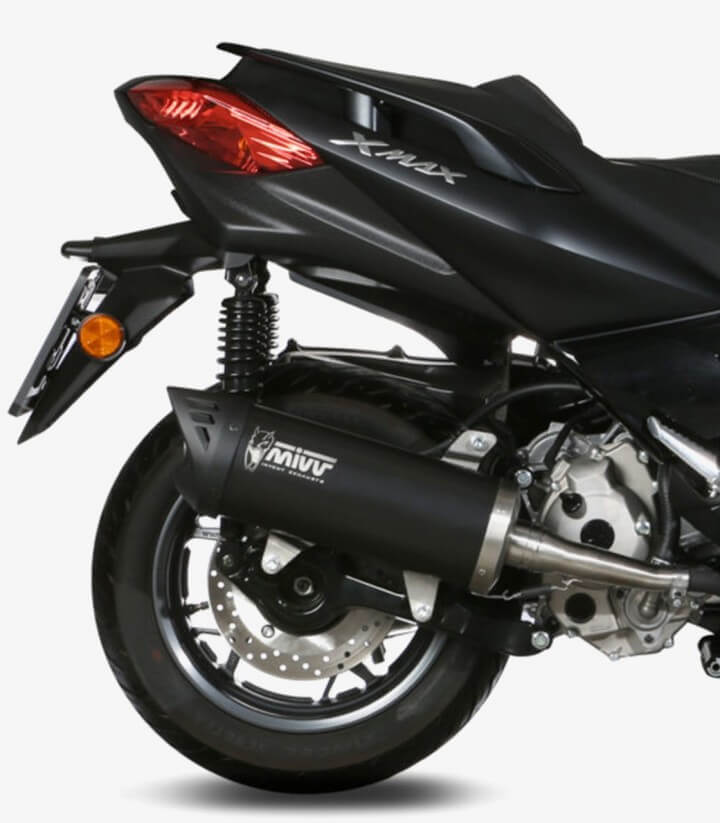 MIVV Mover Auspuff Schwarz lackiert für Yamaha XMAX 300 (17-20) MV.YA.0001.LV