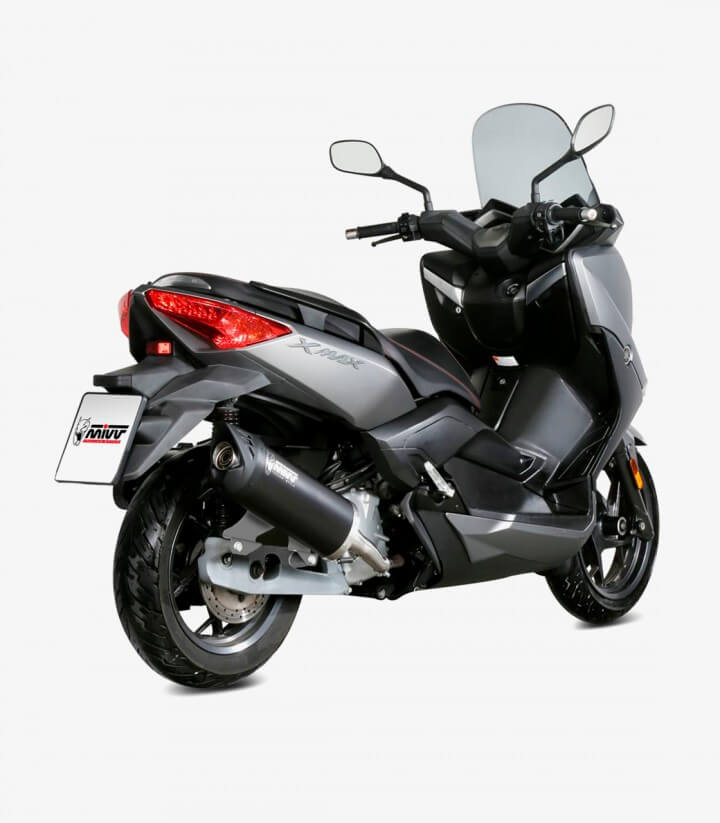 MIVV Mover Auspuff Schwarz lackiert für Yamaha XMAX 125 (17-20) MV.YA.0002.LV