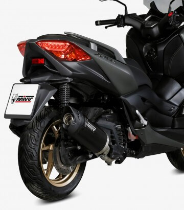 MIVV Mover Auspuff Schwarz lackiert für Yamaha XMAX 125 (21-24) MV.YA.0007.LV