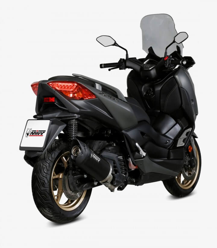 MIVV Mover Auspuff Schwarz lackiert für Yamaha XMAX 125 (21-24) MV.YA.0007.LV