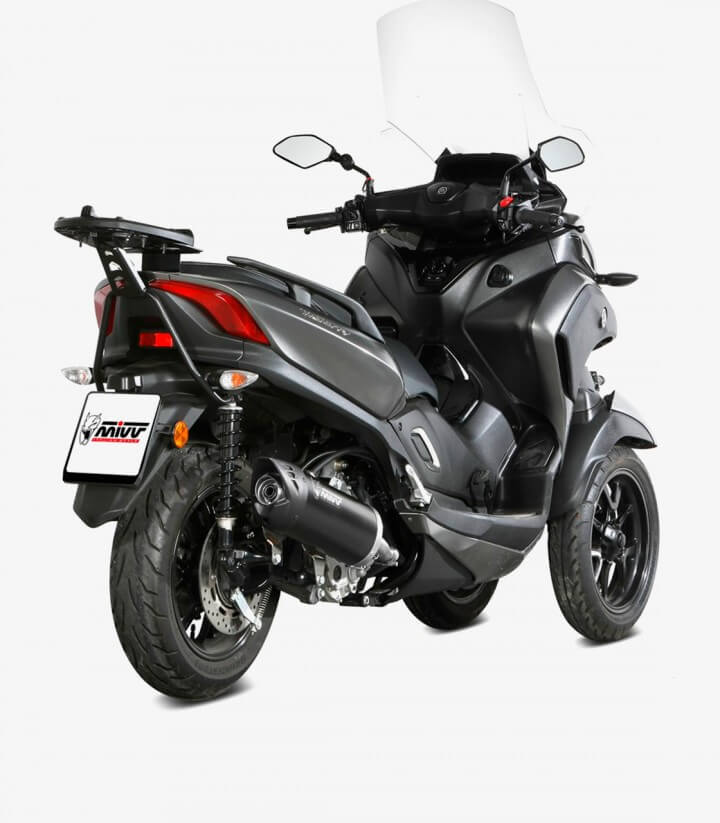 MIVV Mover Auspuff Schwarz lackiert für Yamaha Tricity 300 (21-24) MV.YA.0008.LV