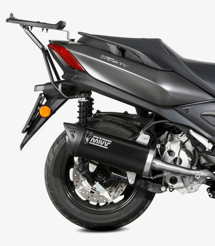 MIVV Mover Auspuff Schwarz lackiert für Yamaha Tricity 300 (21-24) MV.YA.0008.LV