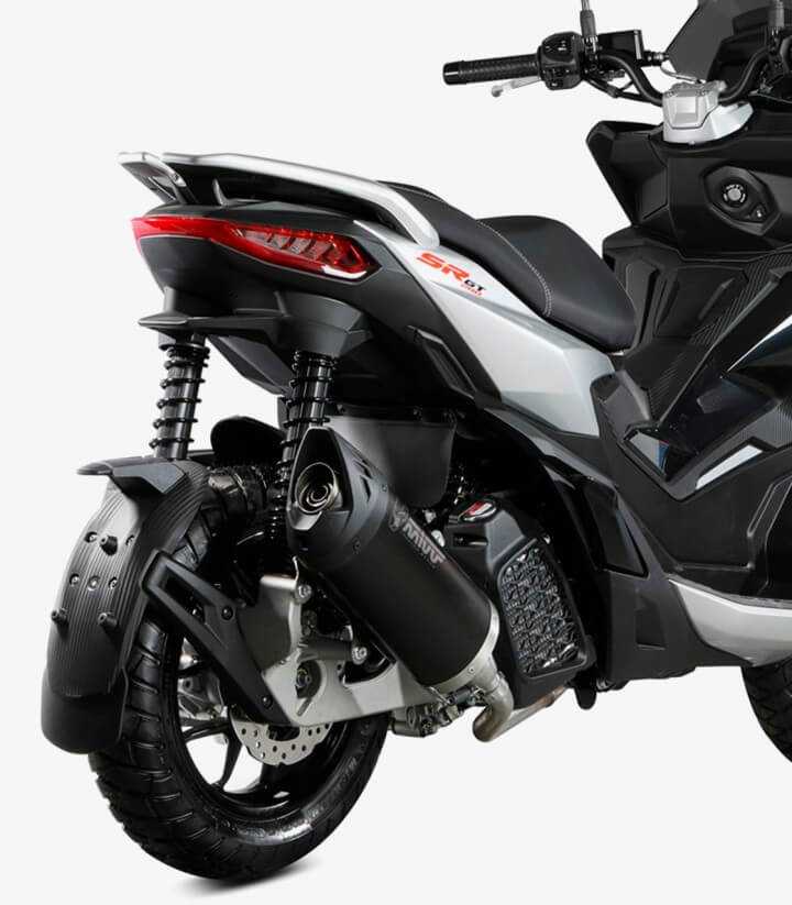 MIVV Mover Auspuff Schwarz für Aprilia SR GT 200 (22-24) MV.AP.0001.LV