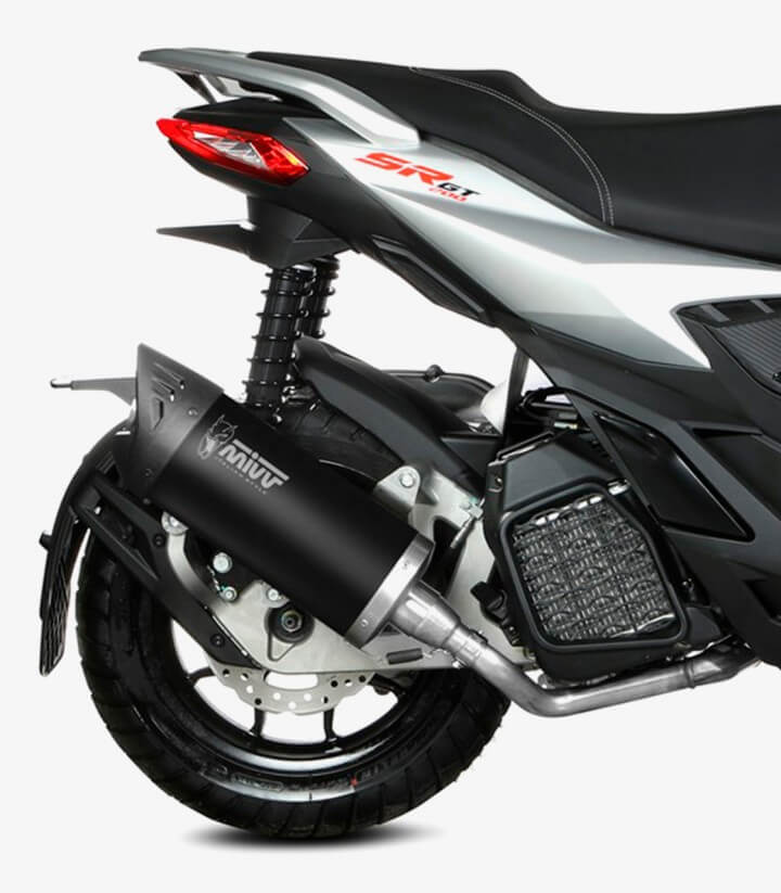 MIVV Mover Auspuff Schwarz für Aprilia SR GT 200 (22-24) MV.AP.0001.LV