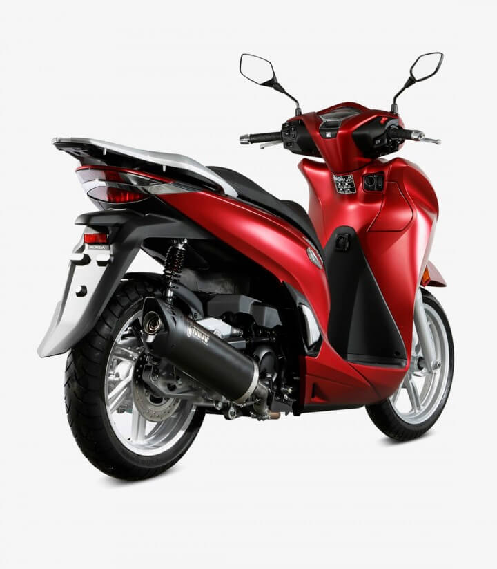 MIVV Mover Auspuff Schwarz für Honda Forza 350, SH350I, X-ADV 350 (22-24) MV.HO.0004.LV