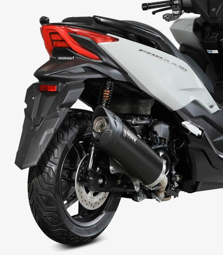MIVV Mover Auspuff Schwarz für Honda Forza 350, SH350I, X-ADV 350 (22-24) MV.HO.0004.LV
