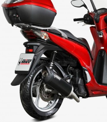 MIVV Mover Auspuff Schwarz für Honda SH 125/150 (17-19) MV.HO.0005.LV