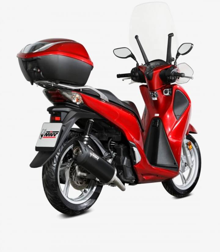 MIVV Mover Auspuff Schwarz für Honda SH 125/150 (17-19) MV.HO.0005.LV
