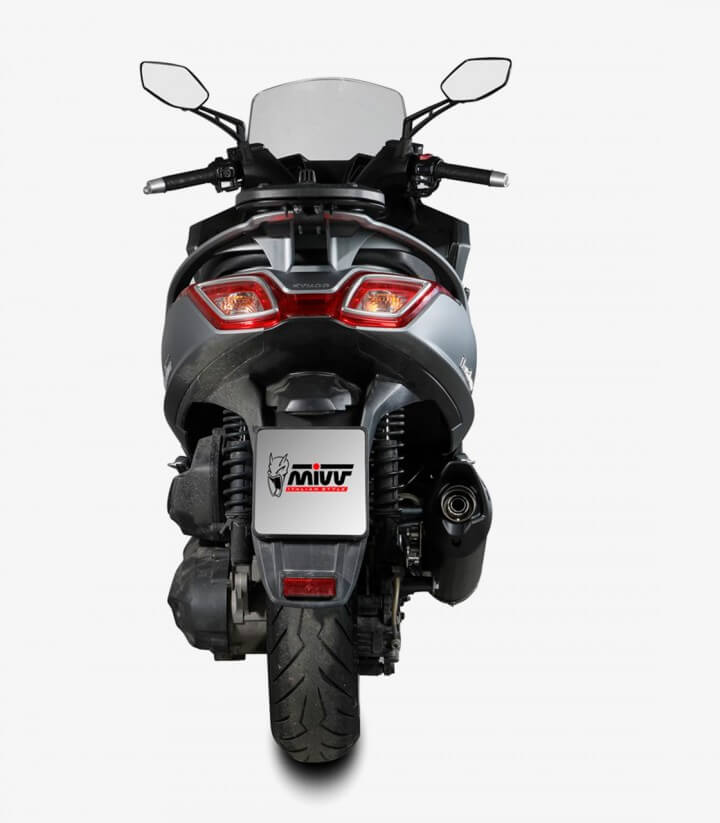 MIVV Mover Auspuff Schwarz für Kymco Downtown 350I TCS (16-20) MV.KY.0004.LV