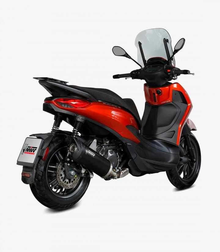 MIVV Mover Exhaust Black for Piaggio Beverly 400 (21-24) MV.PG.0005.LV