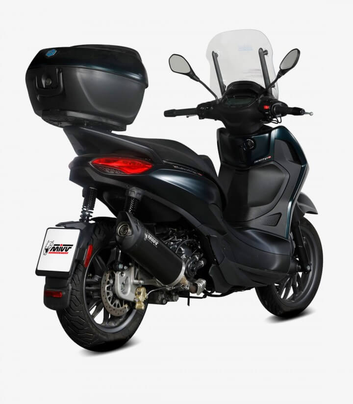 MIVV Mover Auspuff Schwarz für Piaggio Beverly 300 (21-25) MV.PG.0006.LV