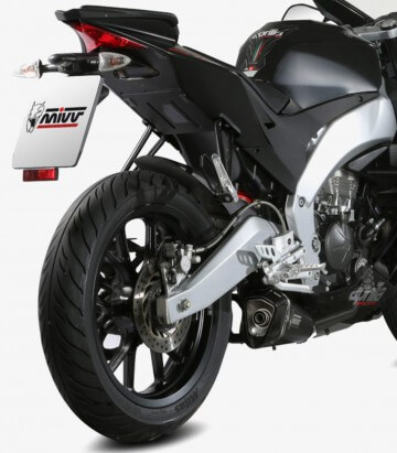 MIVV Delta Race Auspuff Schwarz für Aprilia RS 125, RS4 125, Tuono 125 (17-20) A.011.LDRB
