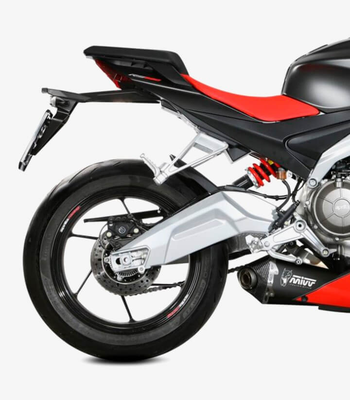 MIVV Delta Race Auspuff Schwarz für Aprilia RS 660 (20-25), Tuono 660 (21-24) A.014.LDRB
