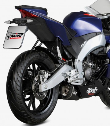 MIVV Delta Race Auspuff Schwarz für Aprilia RS 125 (21-24), RS4 125 (21-24) A.018.LDRB
