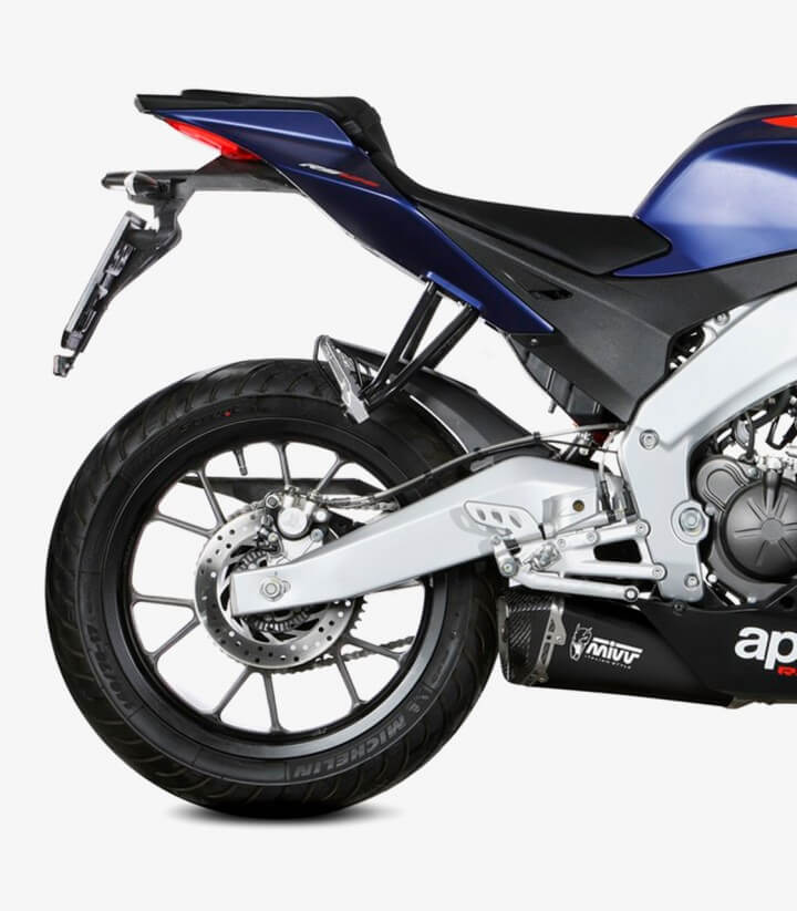 MIVV Delta Race Auspuff Schwarz für Aprilia RS 125 (21-24), RS4 125 (21-24) A.018.LDRB