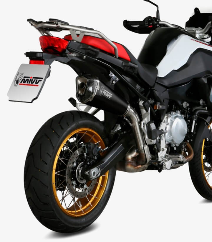 MIVV Delta Race Auspuff Schwarz für BMW F 750 GS (18-24), F 850 GS (18-24) B.033.LDRB