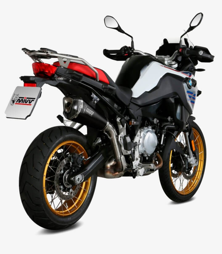 MIVV Delta Race Auspuff Schwarz für BMW F 750 GS (18-24), F 850 GS (18-24) B.033.LDRB