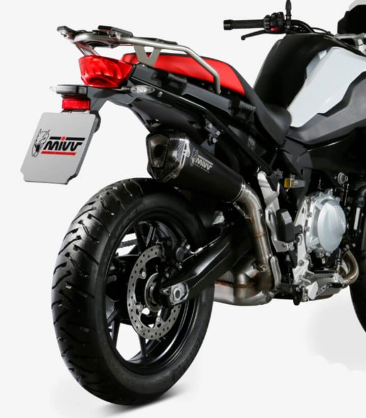 MIVV Delta Race Auspuff Schwarz für BMW F 750 GS (18-24), F 850 GS (18-24) B.033.LDRB