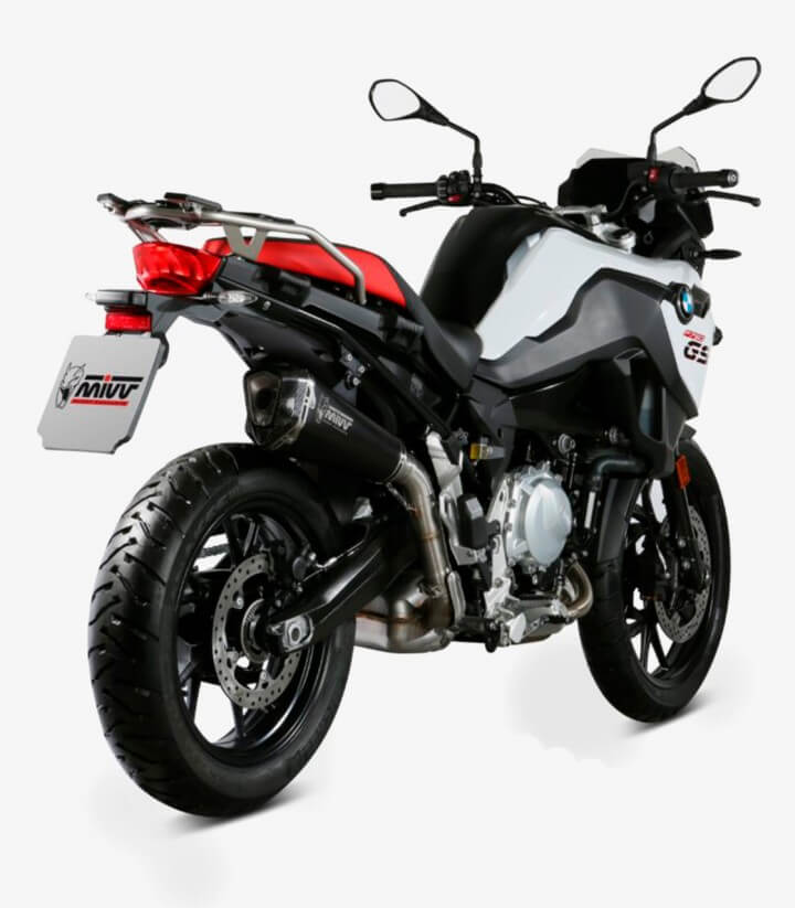 MIVV Delta Race Auspuff Schwarz für BMW F 750 GS (18-24), F 850 GS (18-24) B.033.LDRB