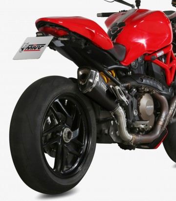 MIVV Delta Race Auspuff Schwarz für Ducati Monster 1200 (14-16) D.030.LDRB
