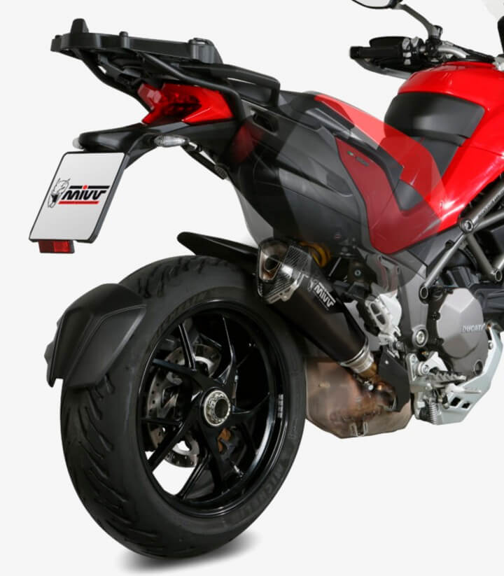MIVV Delta Race Auspuff Schwarz für Ducati Multistrada 1200 (15-17) / 1260 (18-20) D.034.LDRB