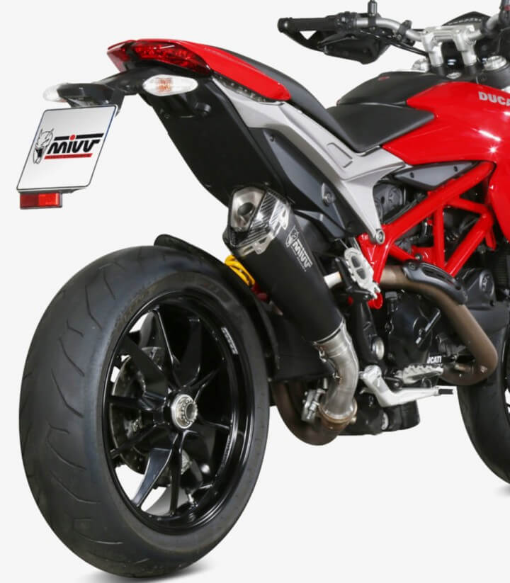 MIVV Delta Race Auspuff Schwarz für Ducati Hypermotard 939 (16-18) D.043.LDRB