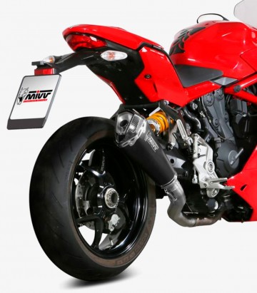 MIVV Delta Race Auspuff Schwarz für Ducati Supersport 939 / S / R (17-20) D.044.LDRB