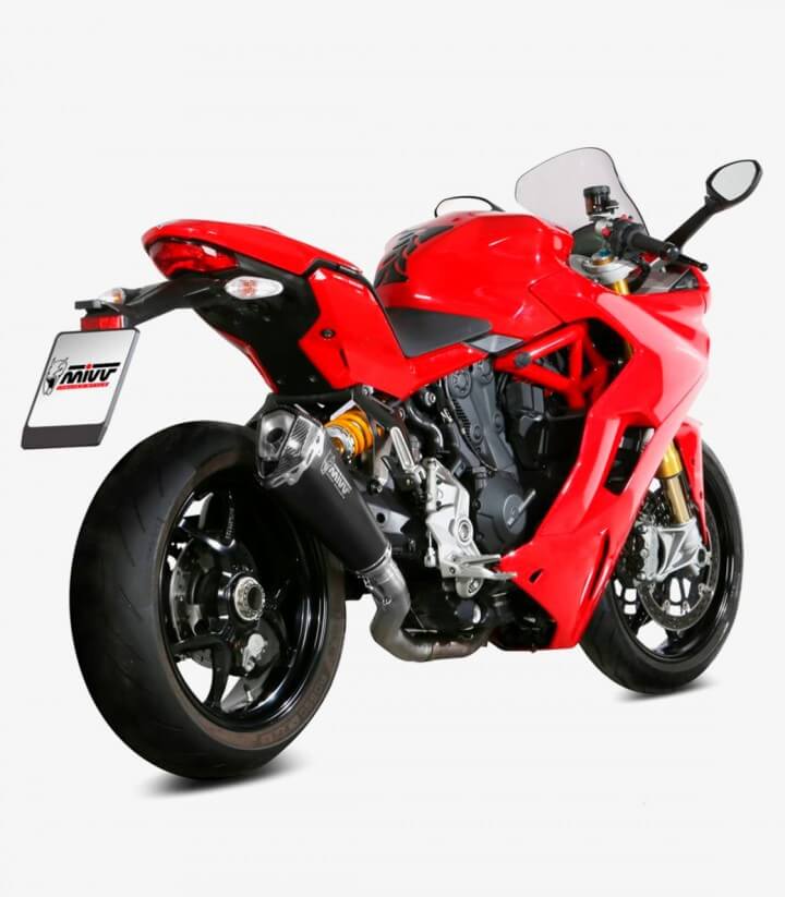 MIVV Delta Race Auspuff Schwarz für Ducati Supersport 939 / S / R (17-20) D.044.LDRB