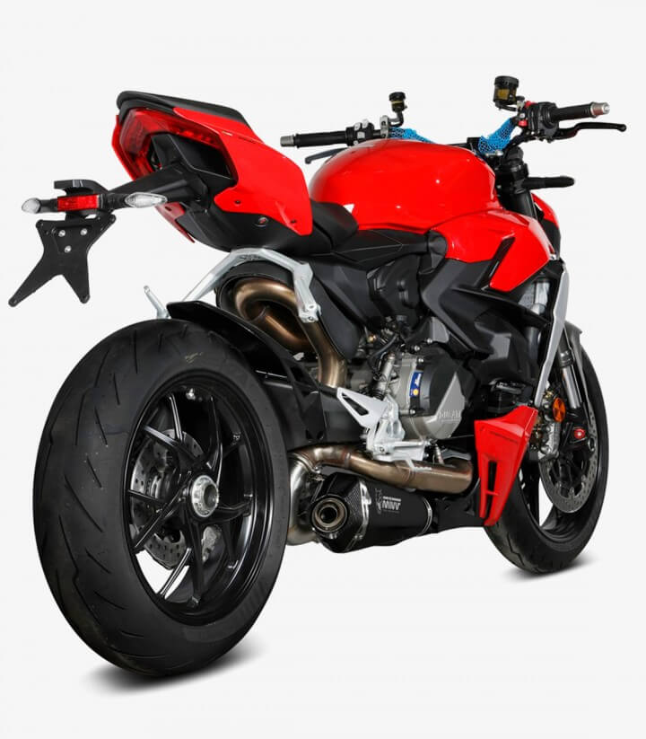 MIVV Delta Race Auspuff Schwarz für Ducati Panigale V2 (20-24), Streetfighter V2 (22-24) D.046.LDRB