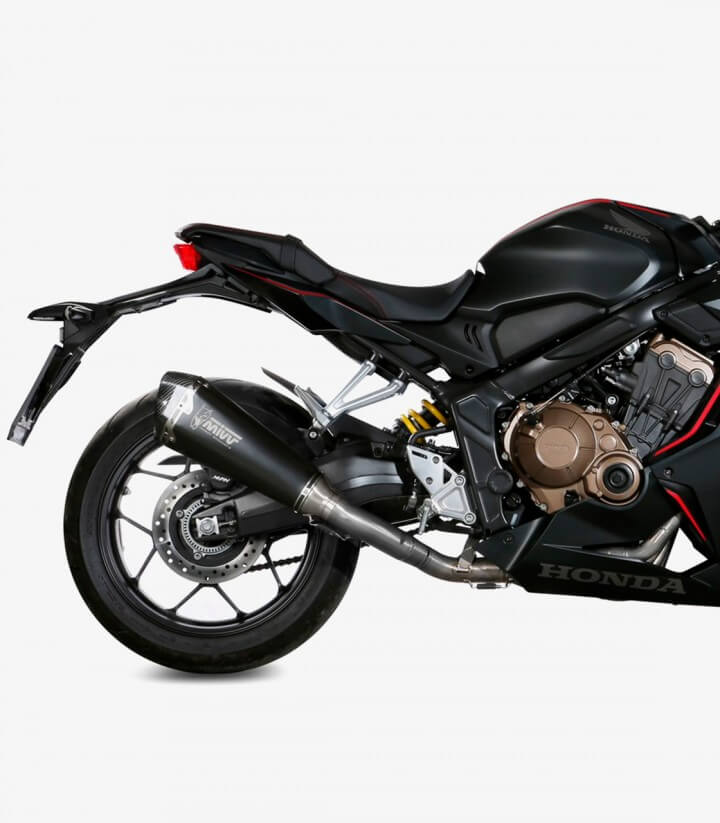 MIVV Delta Race Exhaust Black for Honda CB/R 650 R (19-23) H.072.LDRB