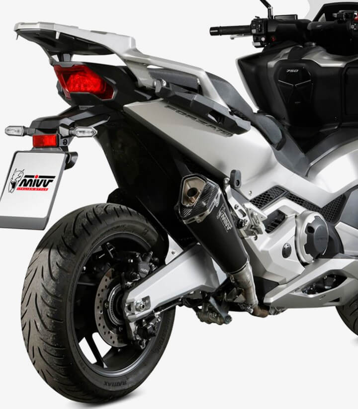 MIVV Delta Race Auspuff Schwarz für Honda Forza 750 (21-26) H.080.LDRB