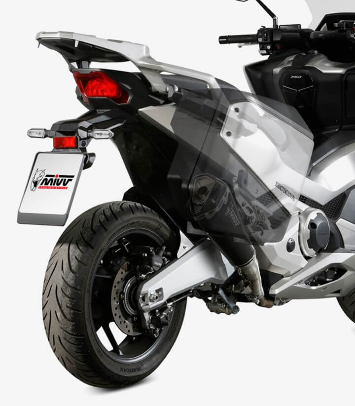 MIVV Delta Race Auspuff Schwarz für Honda Forza 750 (21-26) H.080.LDRB