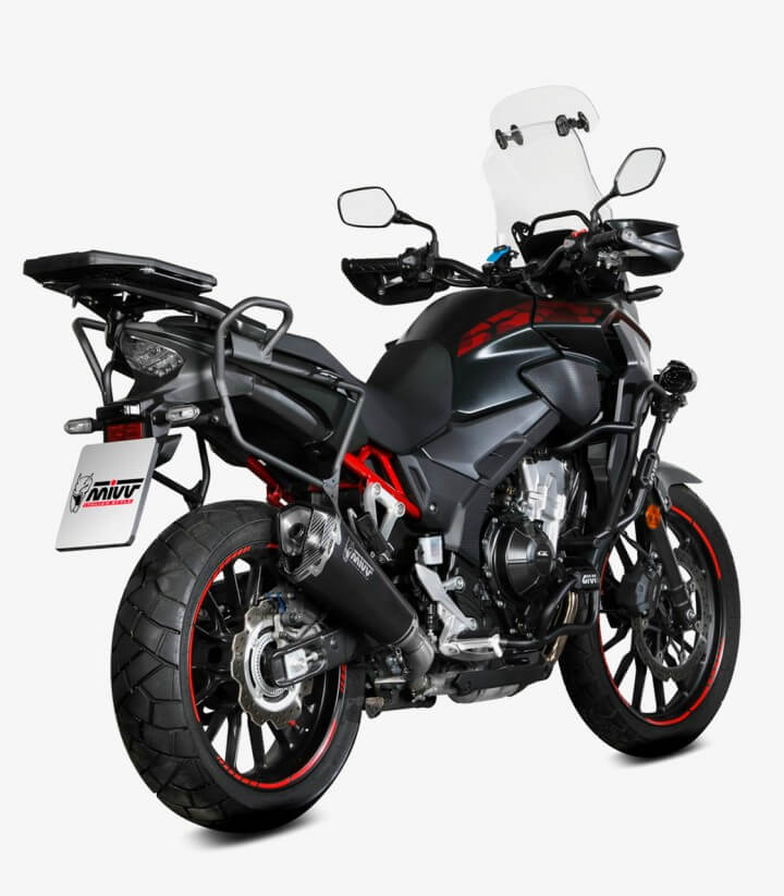 MIVV Delta Race Auspuff Schwarz für Honda CB 500 F (21-23), CB 500 X (21-25) H.084.LDRB