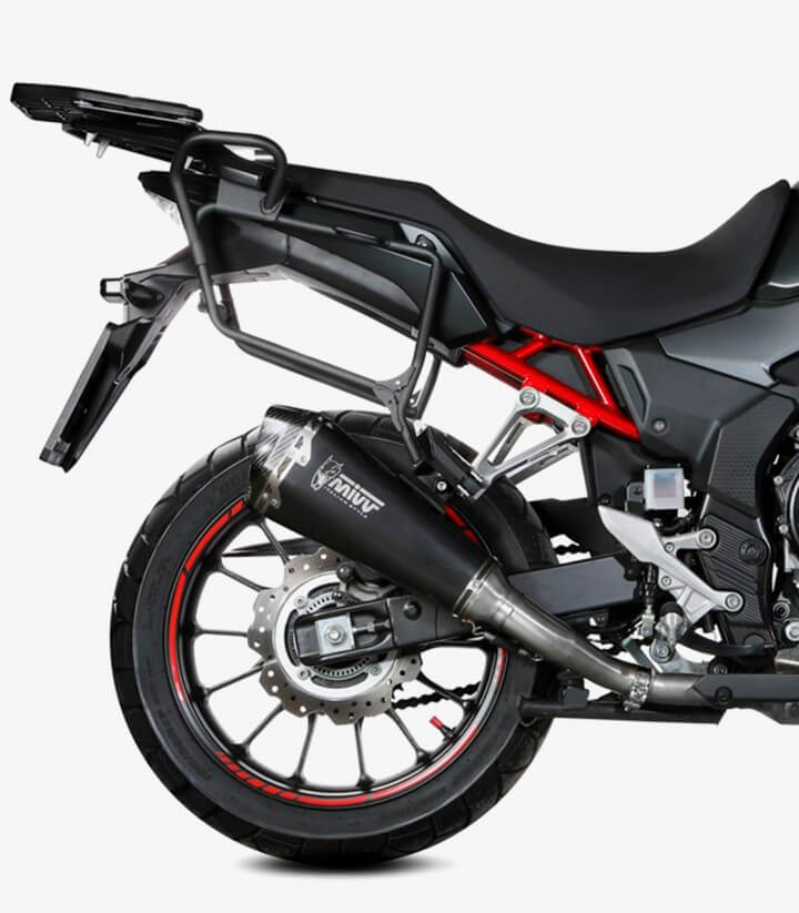 MIVV Delta Race Auspuff Schwarz für Honda CB 500 F (21-23), CB 500 X (21-25) H.084.LDRB