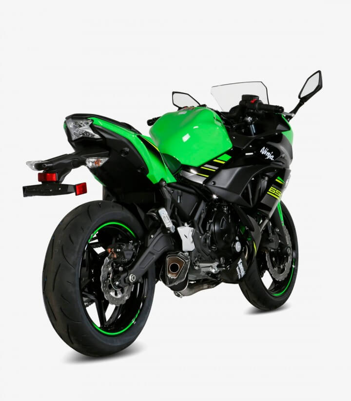 MIVV Delta Race Auspuff Schwarz für Kawasaki Ninja 650, Vulcan S, Z 650 (17-23) K.044.LDRB